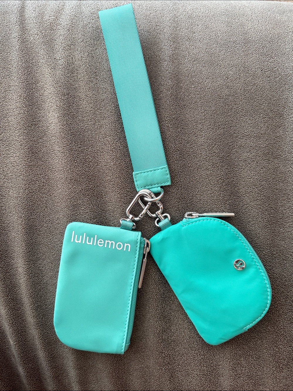 lululemon athletica Teal Mini Wristlet Duo